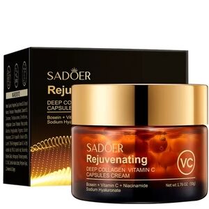 Sadoer Rejuvenating Deep Collagen Vitamin C Capsules Cream NIB